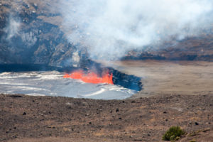 Lava in de Halema'uma'u krater